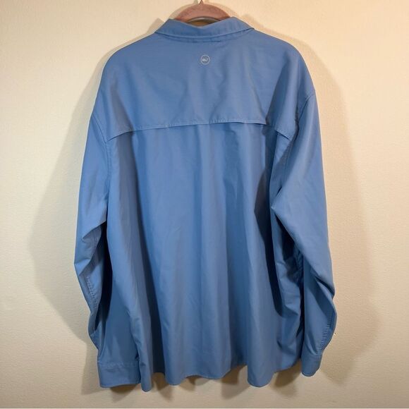 Vineyard Vines Men’s Blue Performance Harbor Shirt Snap XL - Picture 8 of 10